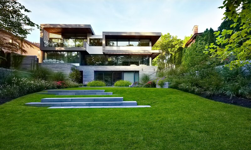 Modern House with Garden — Green