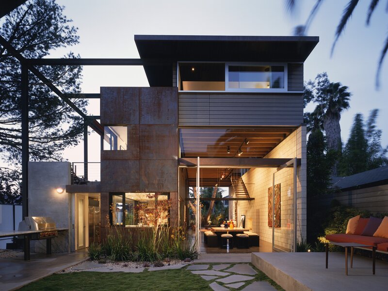 Modern house with outdoor living space