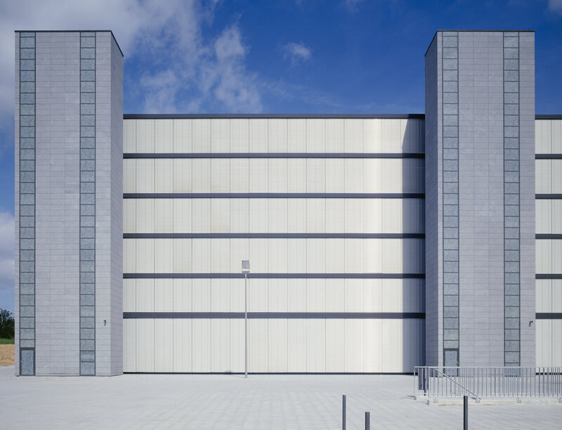 modern industrial building facade