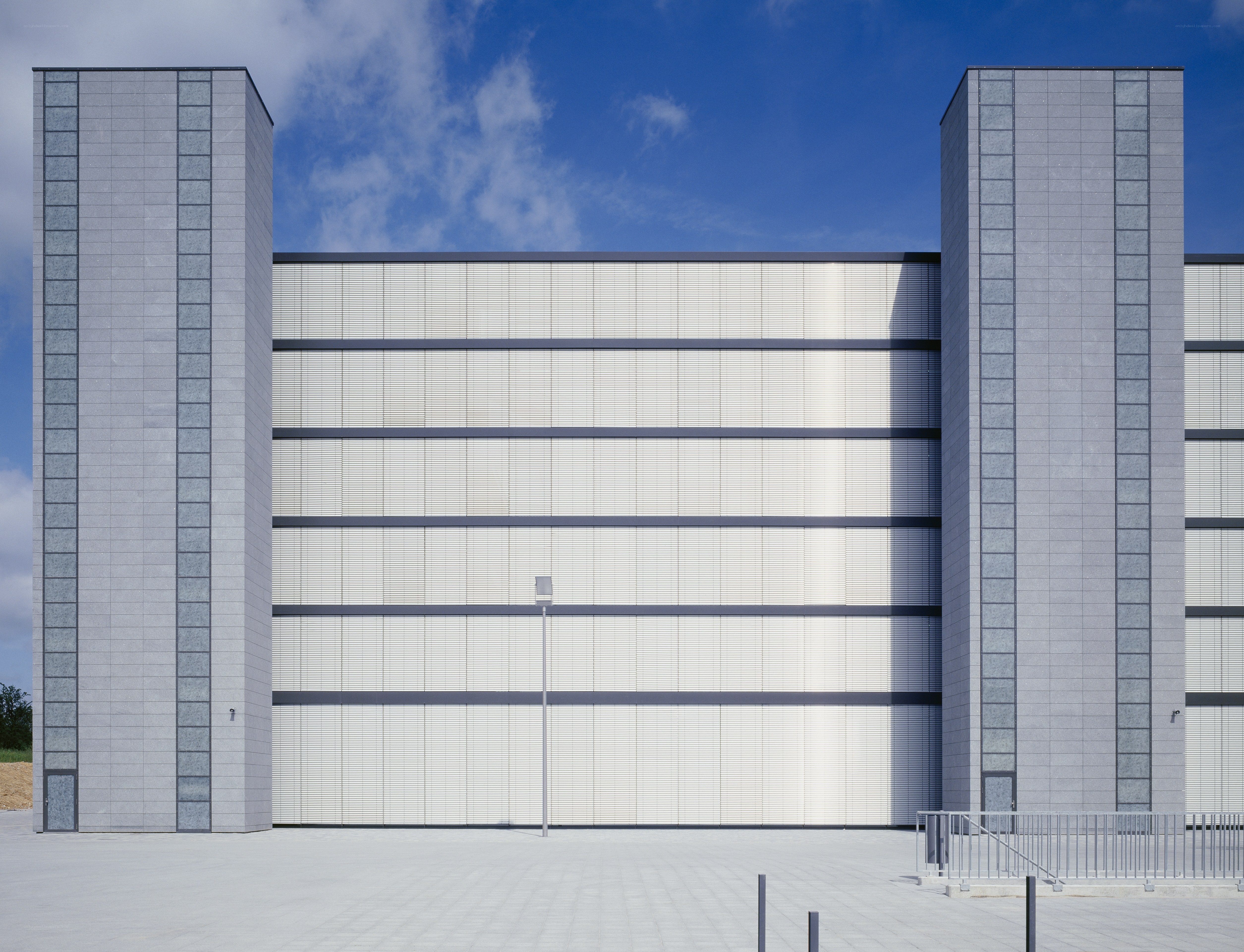 modern industrial building facade
