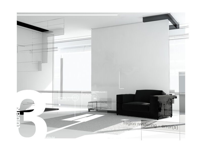 Modern interior rendering