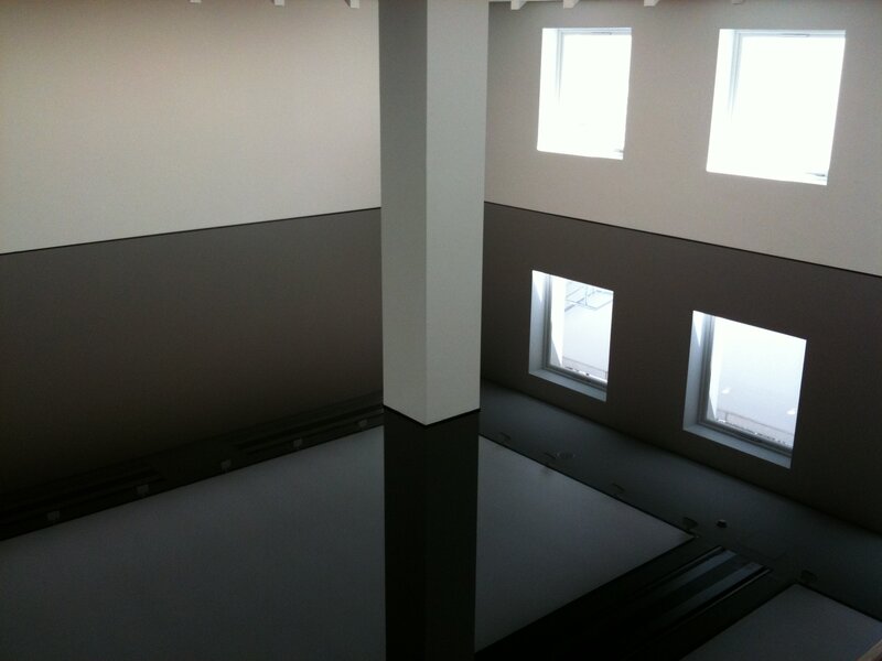 Modern interior with large windows