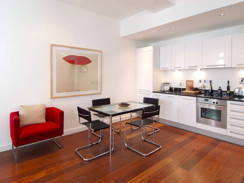 Modern Kitchen Dining Area — White