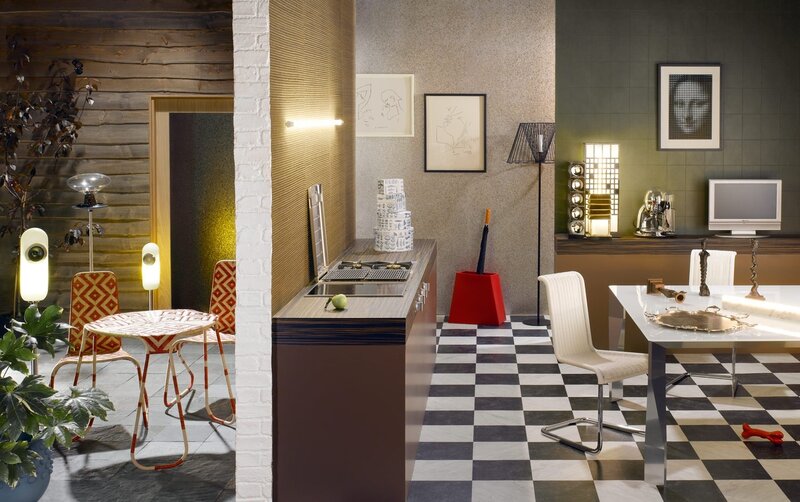 Modern Kitchen Interior — Black, Contemporary