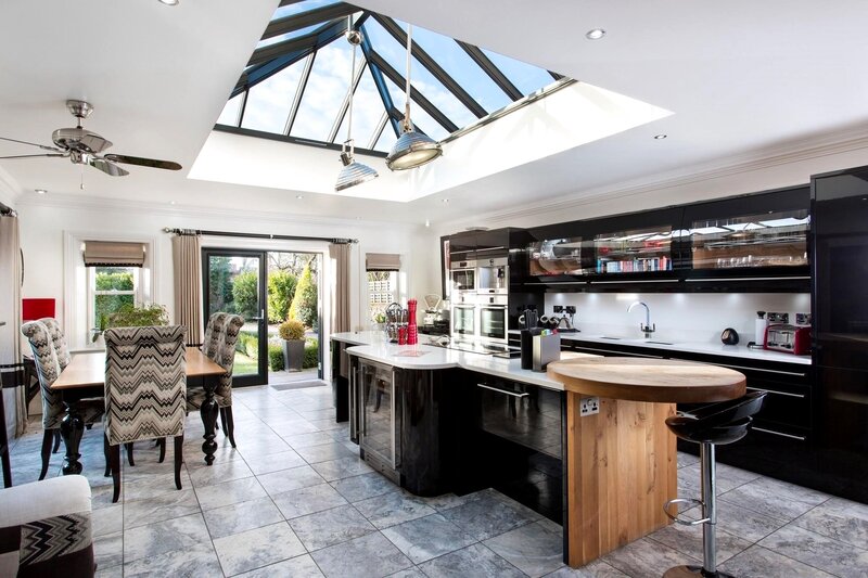 Modern Kitchen Interior — Black