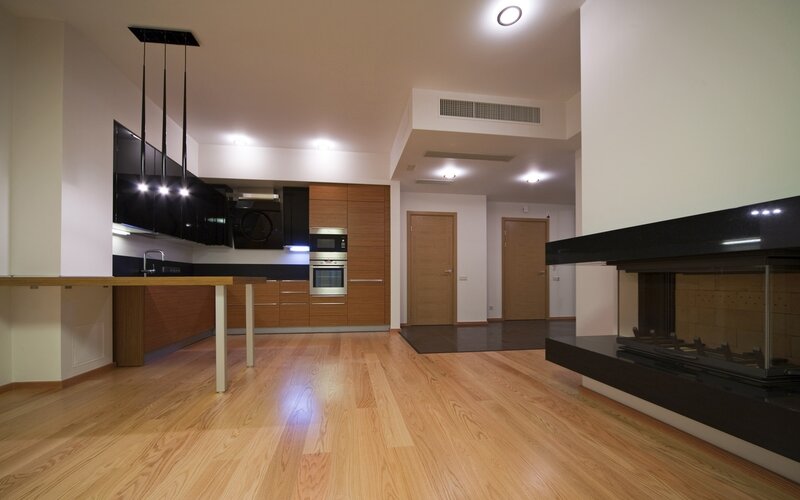 Modern Kitchen Interior — Brown, Neutral