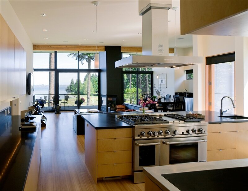 Modern Kitchen Interior — Brown, Serene
