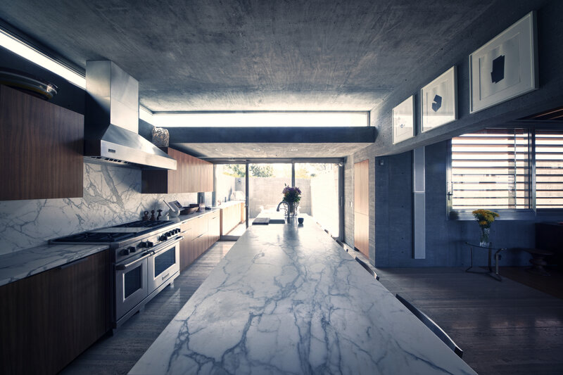 Modern Kitchen Interior — Gray