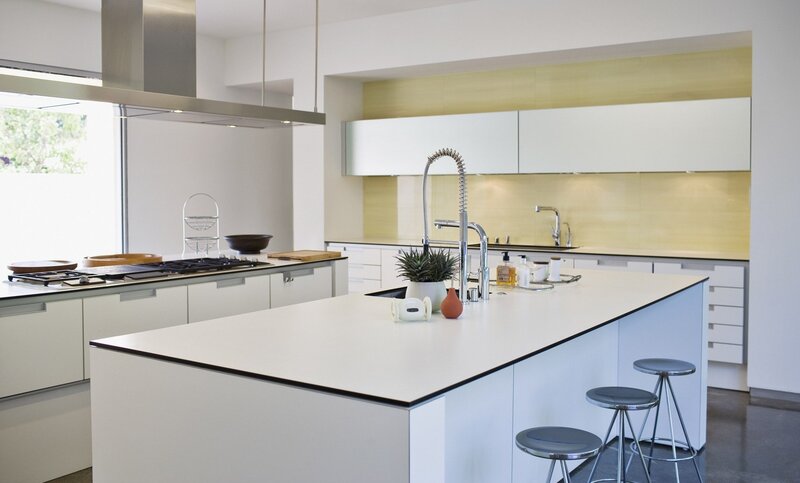 Modern Kitchen Interior — White, Clean, Afternoon