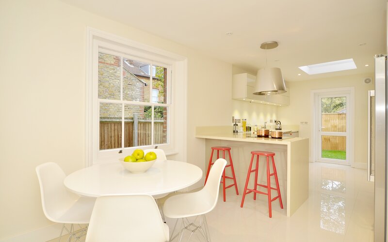 Modern Kitchen Interior — White, Clean, Bright