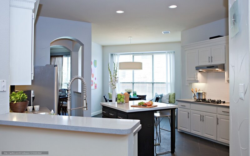 Modern Kitchen Interior — White, Clean, Morning