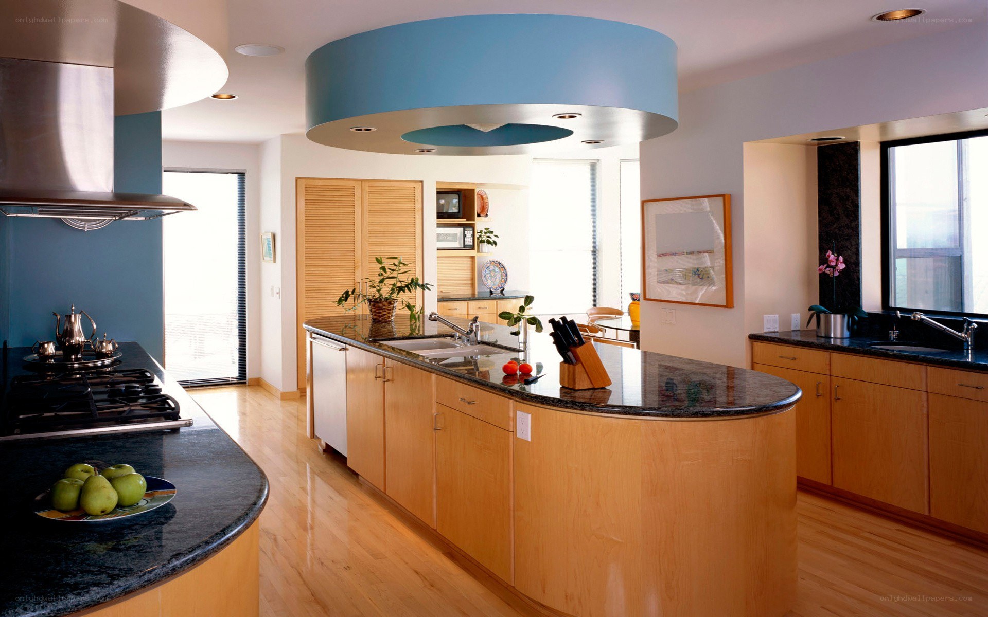 Modern kitchen with island