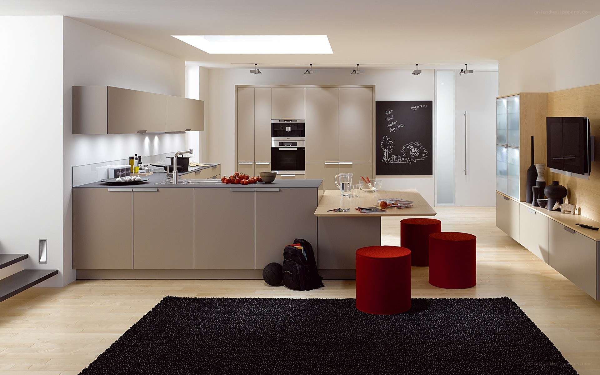 Modern kitchen with island