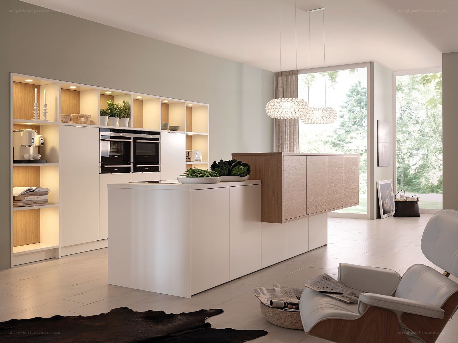 Modern kitchen with island