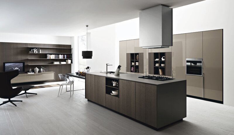 Modern kitchen with island
