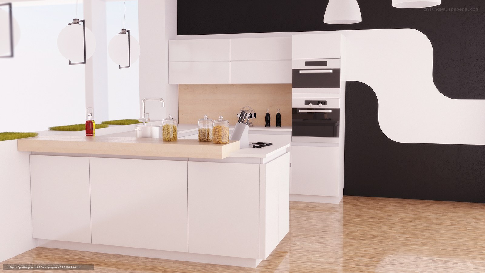 Modern kitchen with island