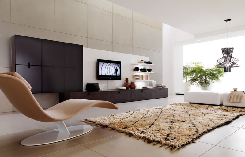 Modern Living Room — Beige, Minimalist