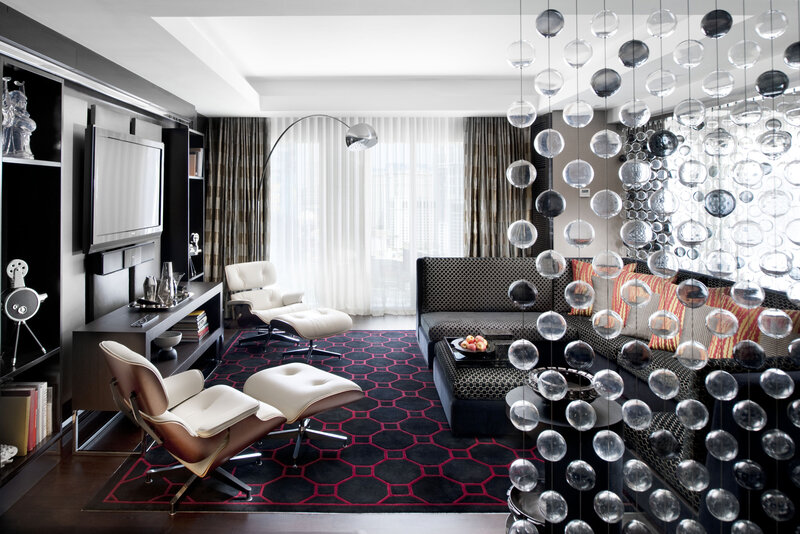 Modern Living Room — Black, Contemporary