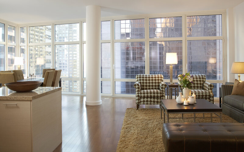 Modern Living Room — Brown