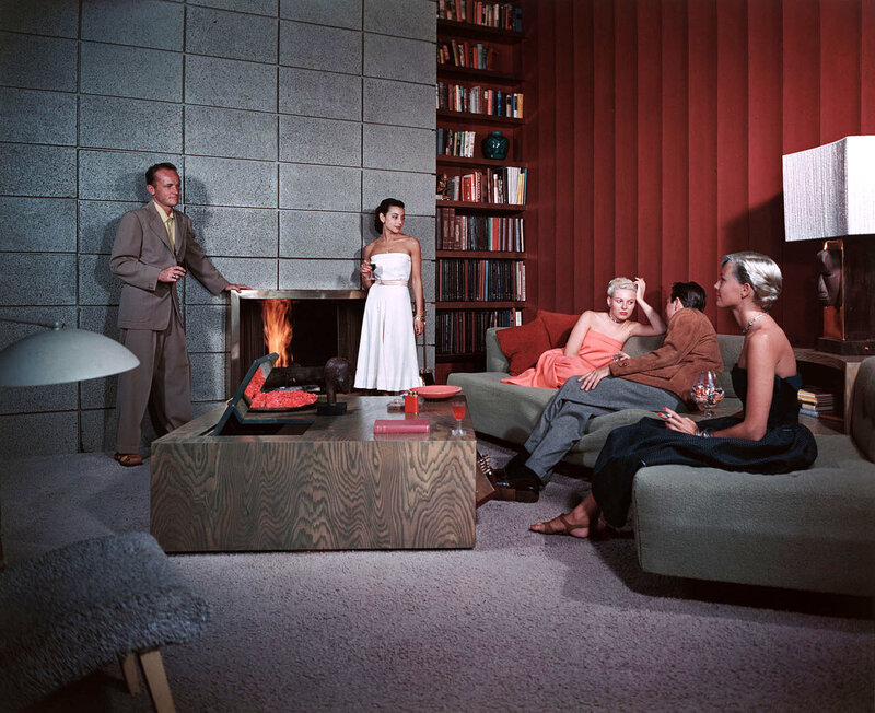 Modern living room gathering