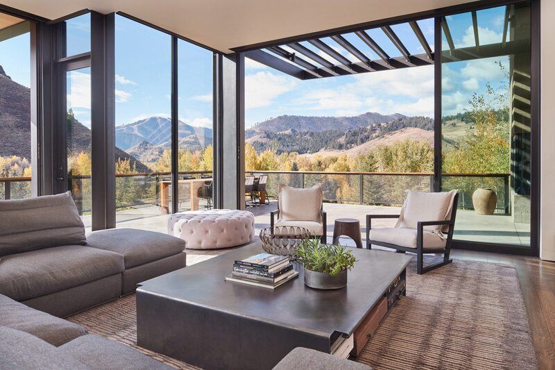 Modern Living Room — Gray, Serene, Autumn