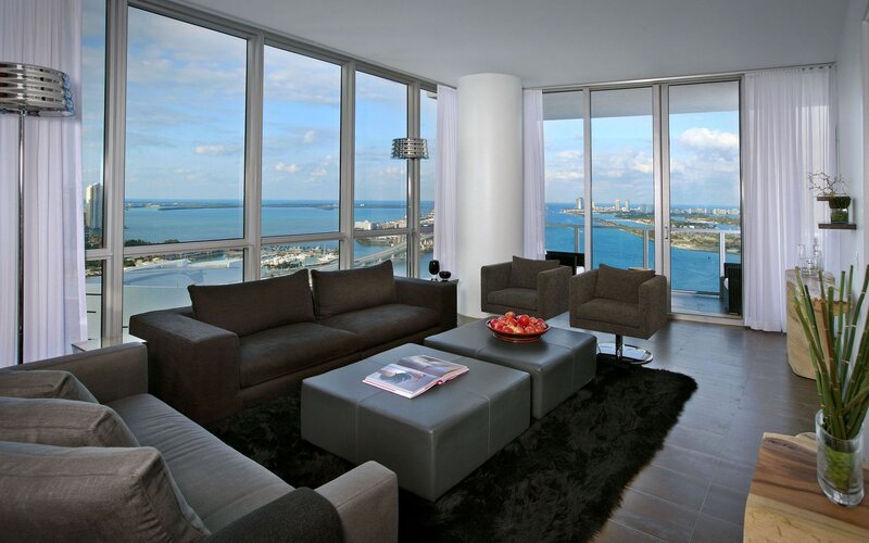 Modern Living Room — Gray, Serene