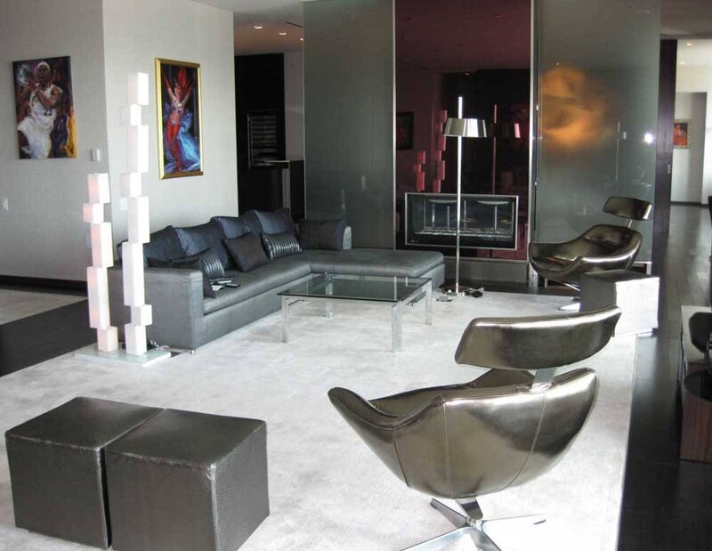 Modern Living Room — Gray