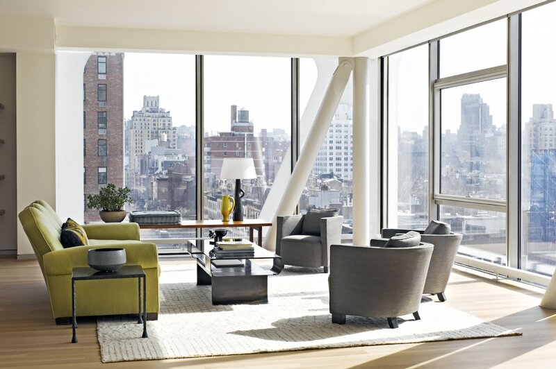 Modern Living Room — Green