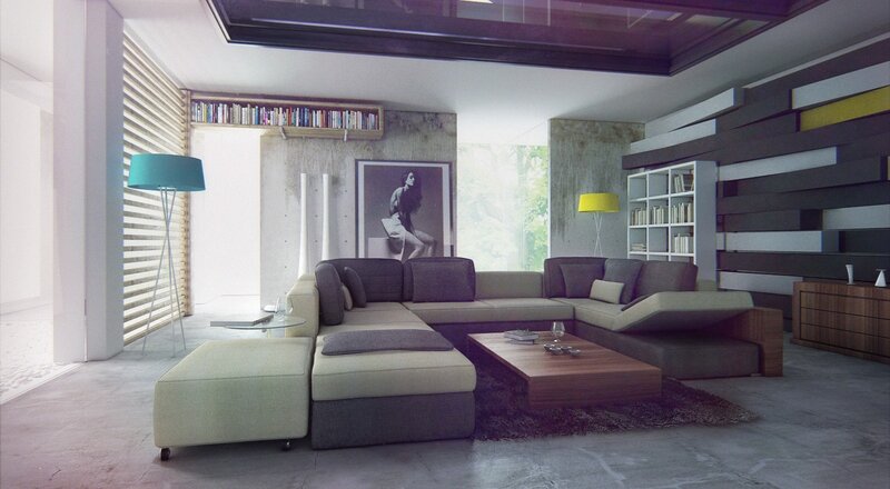 Modern living room interior