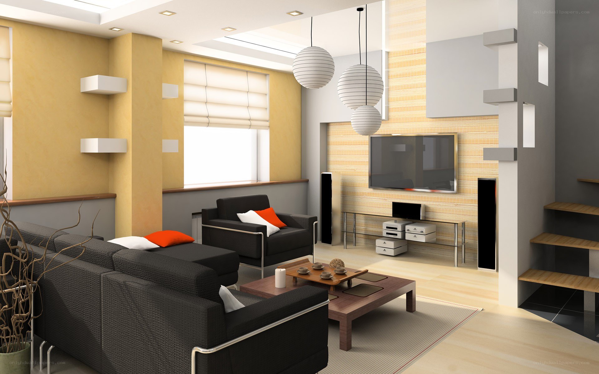 Modern living room interior