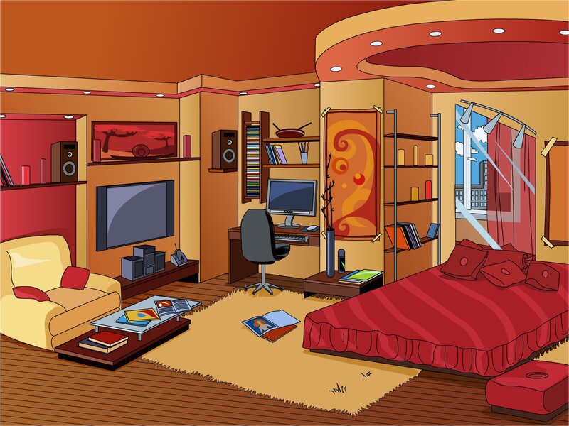 Modern living room interior