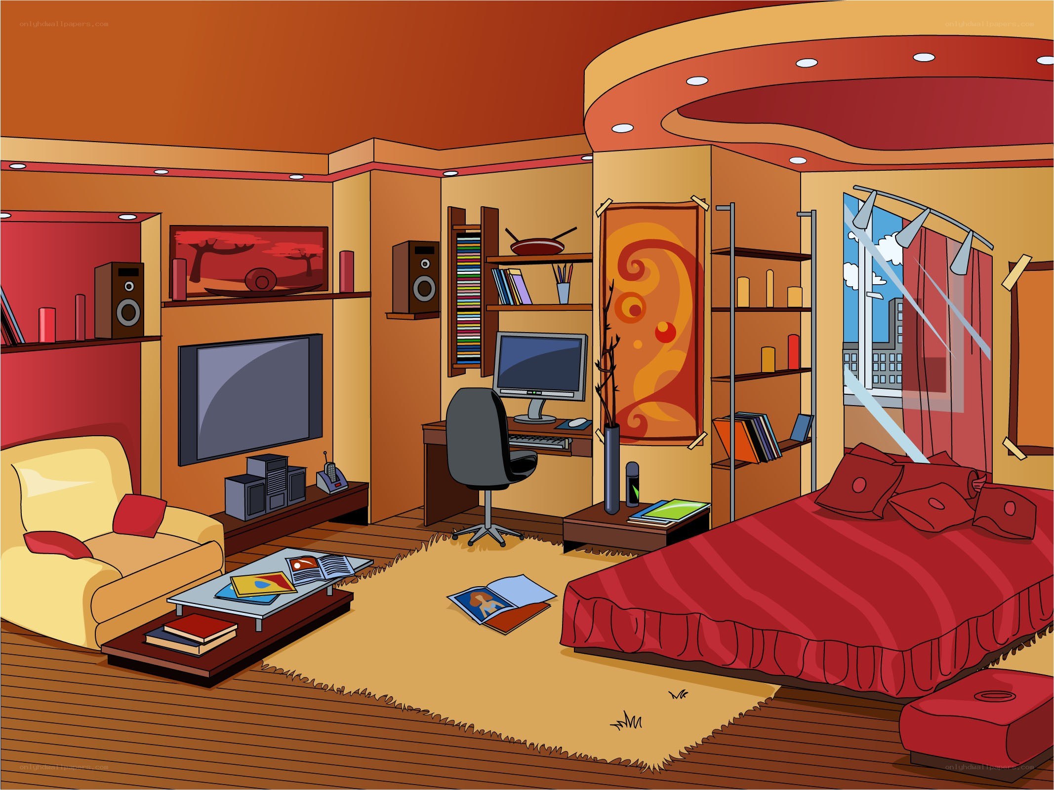 Modern living room interior
