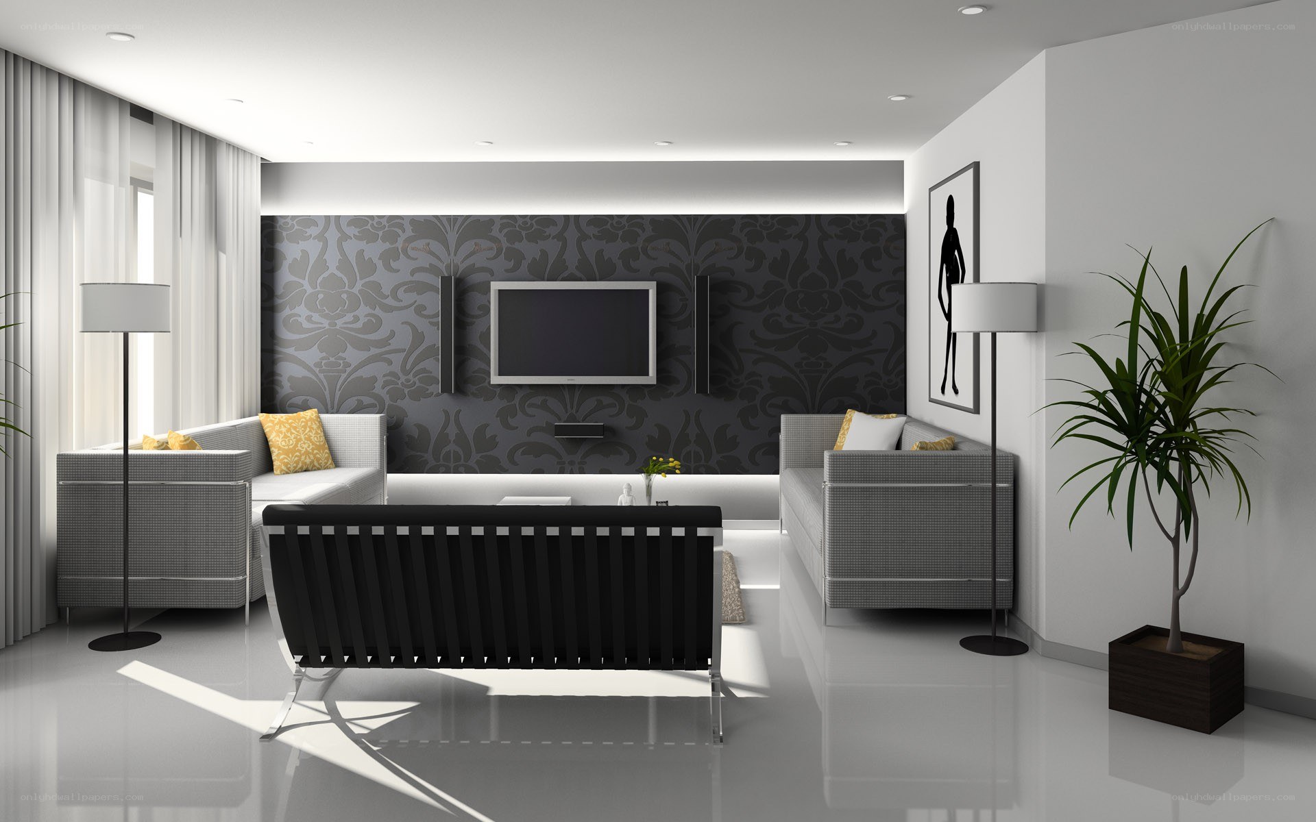 modern living room interior