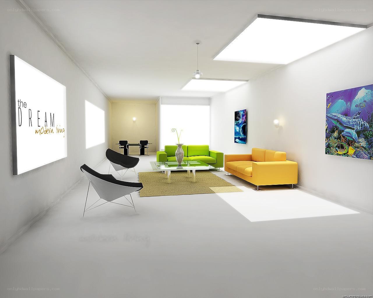 Modern living room interior