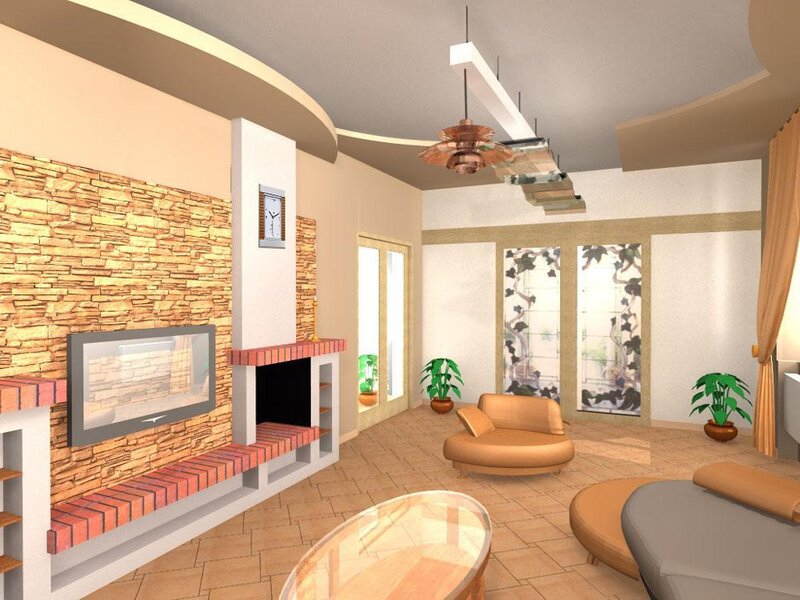 Modern living room interior