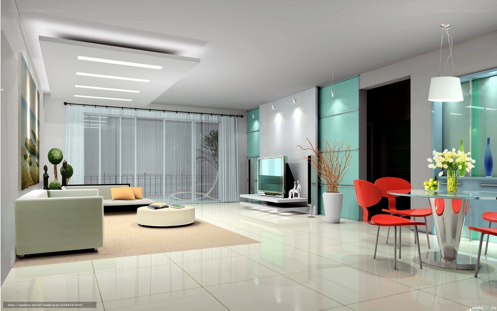 Modern living room interior