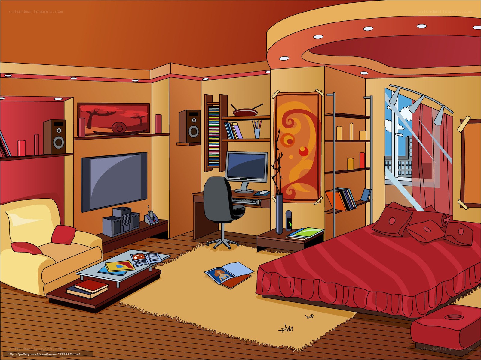 Modern living room interior