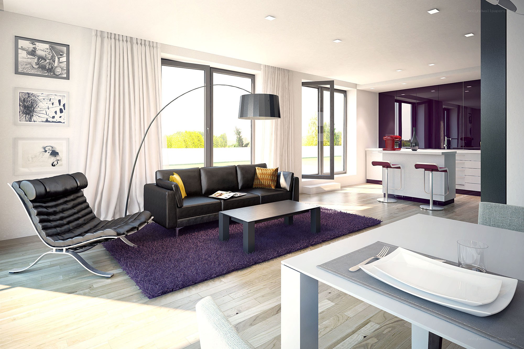 Modern living room interior