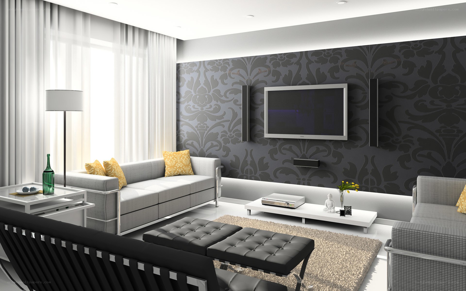 Modern living room interior