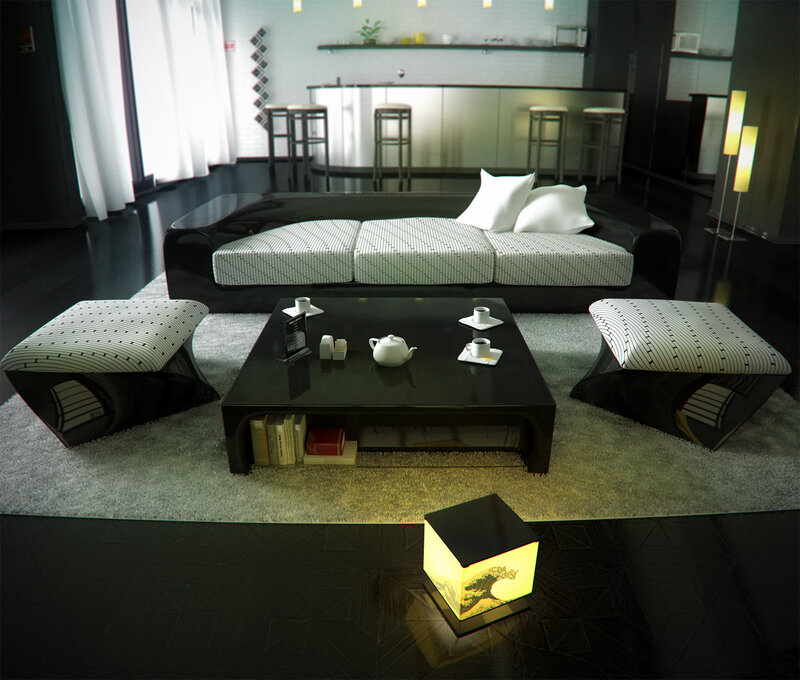 Modern living room interior