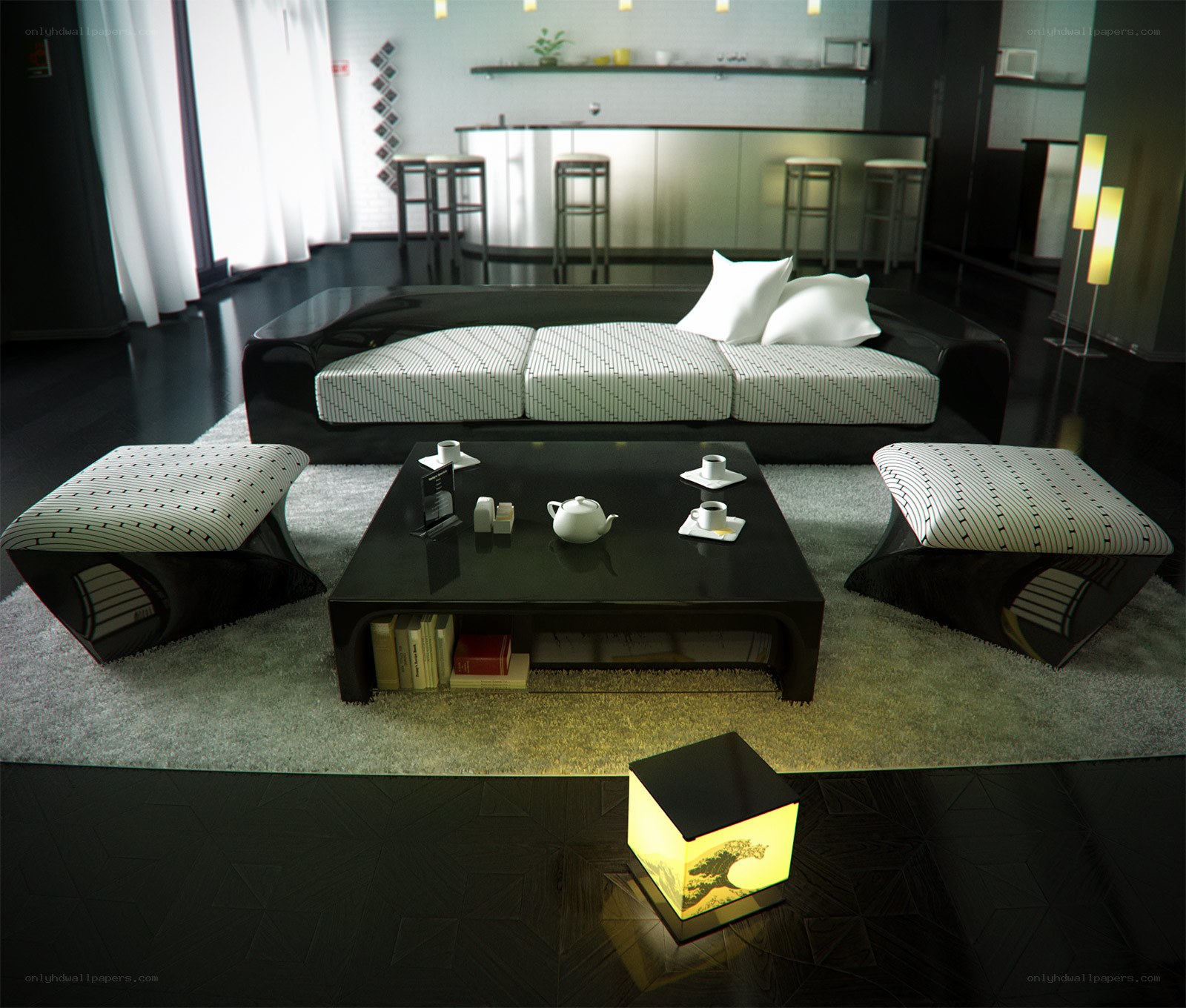 Modern living room interior