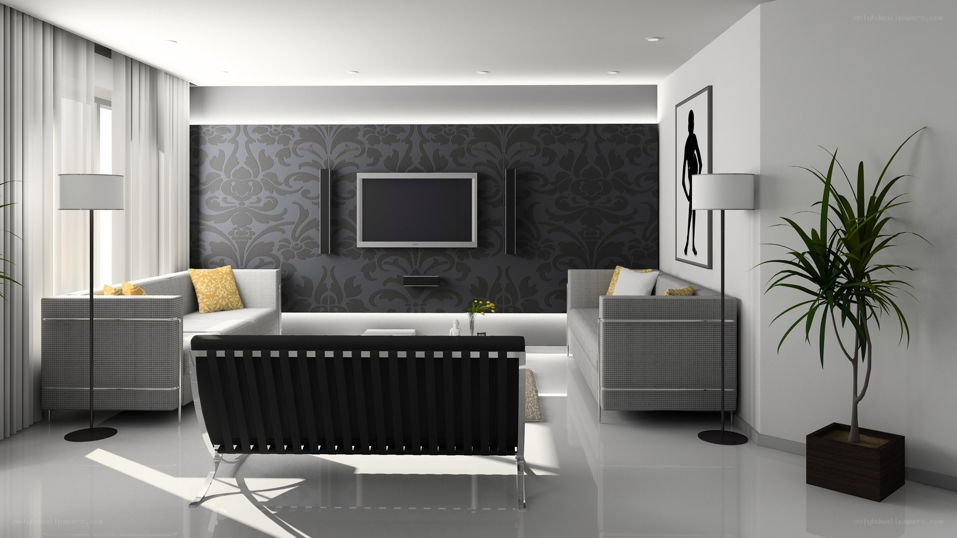 Modern living room interior
