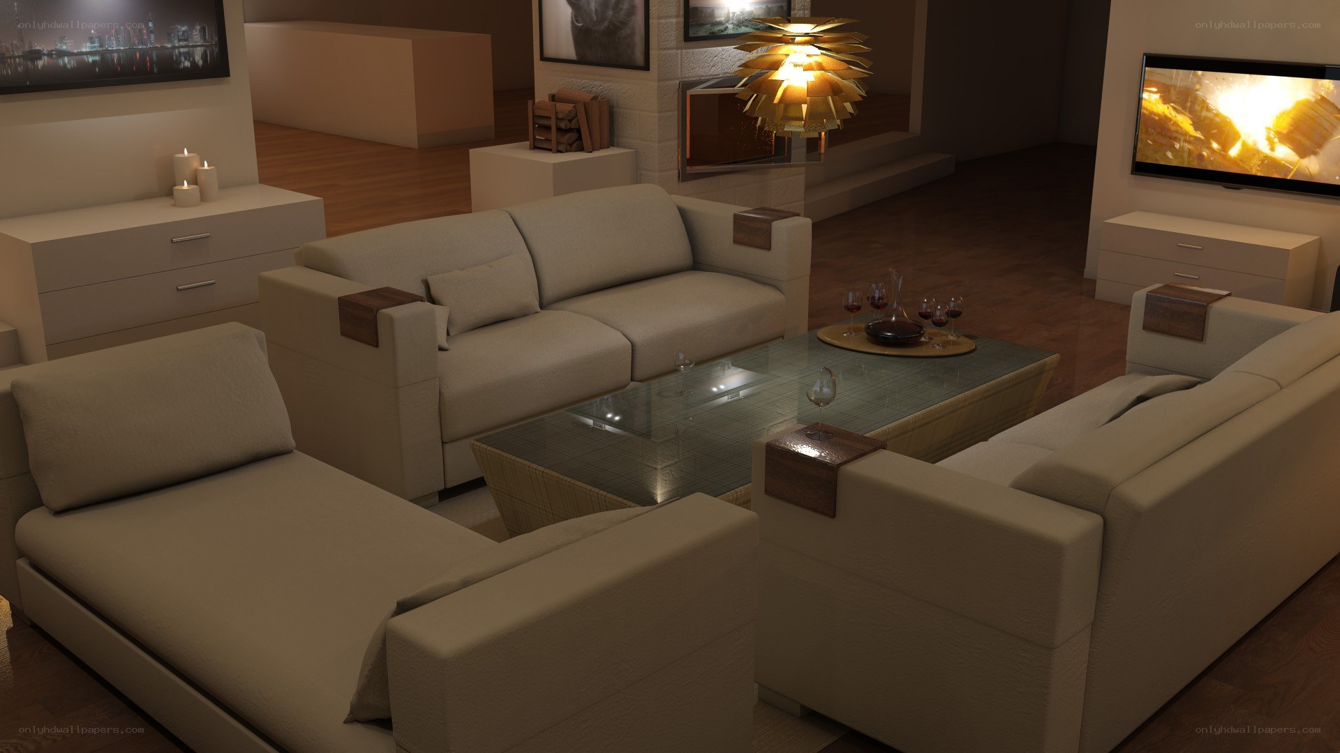Modern living room interior