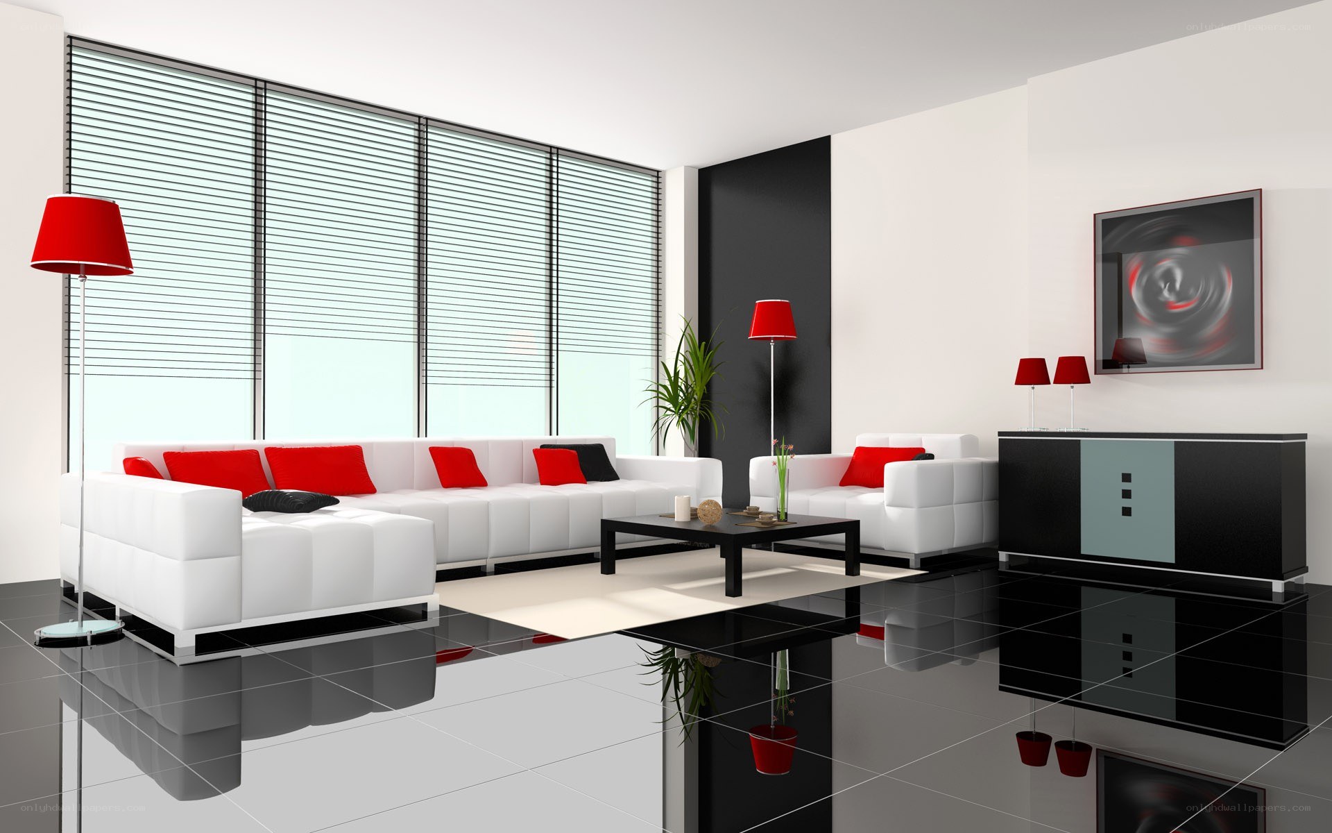 Modern living room interior