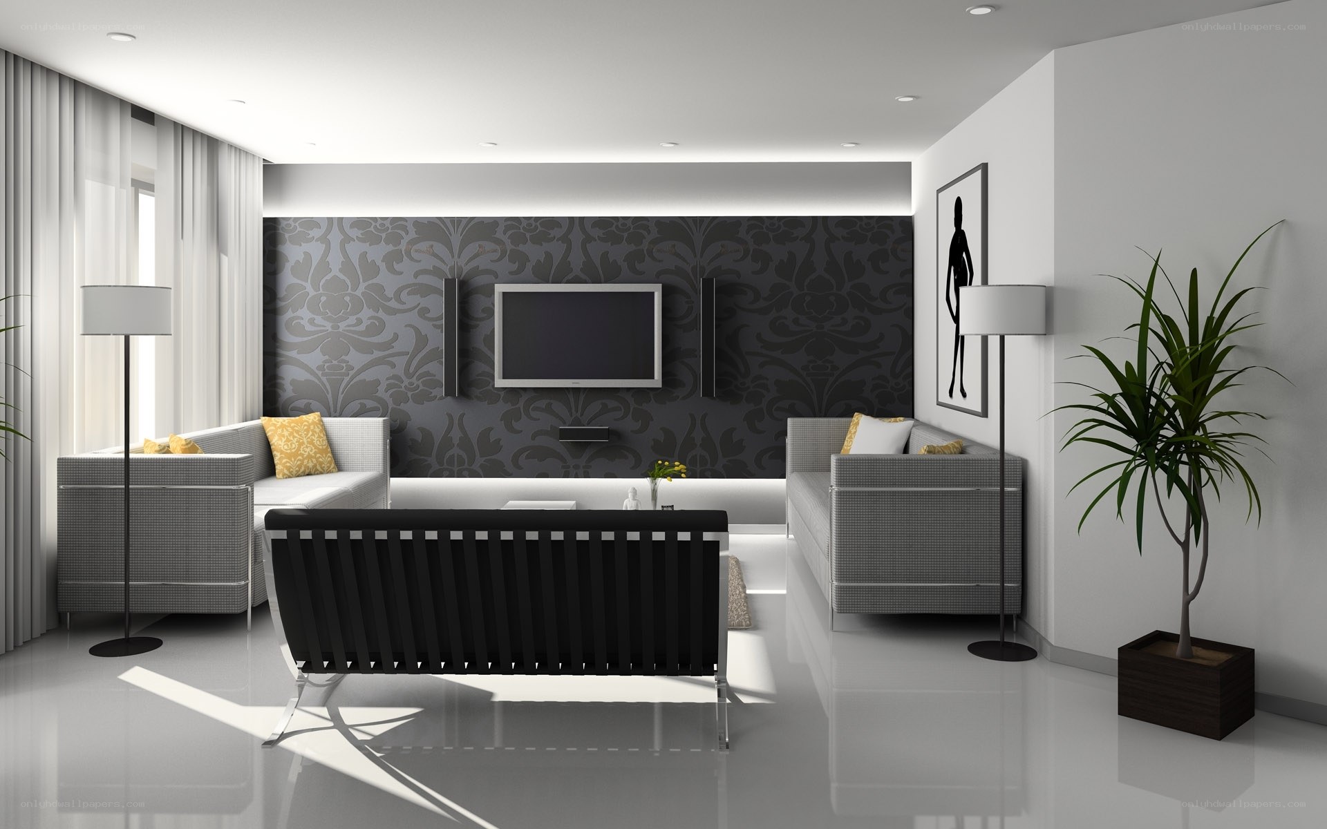 Modern living room interior