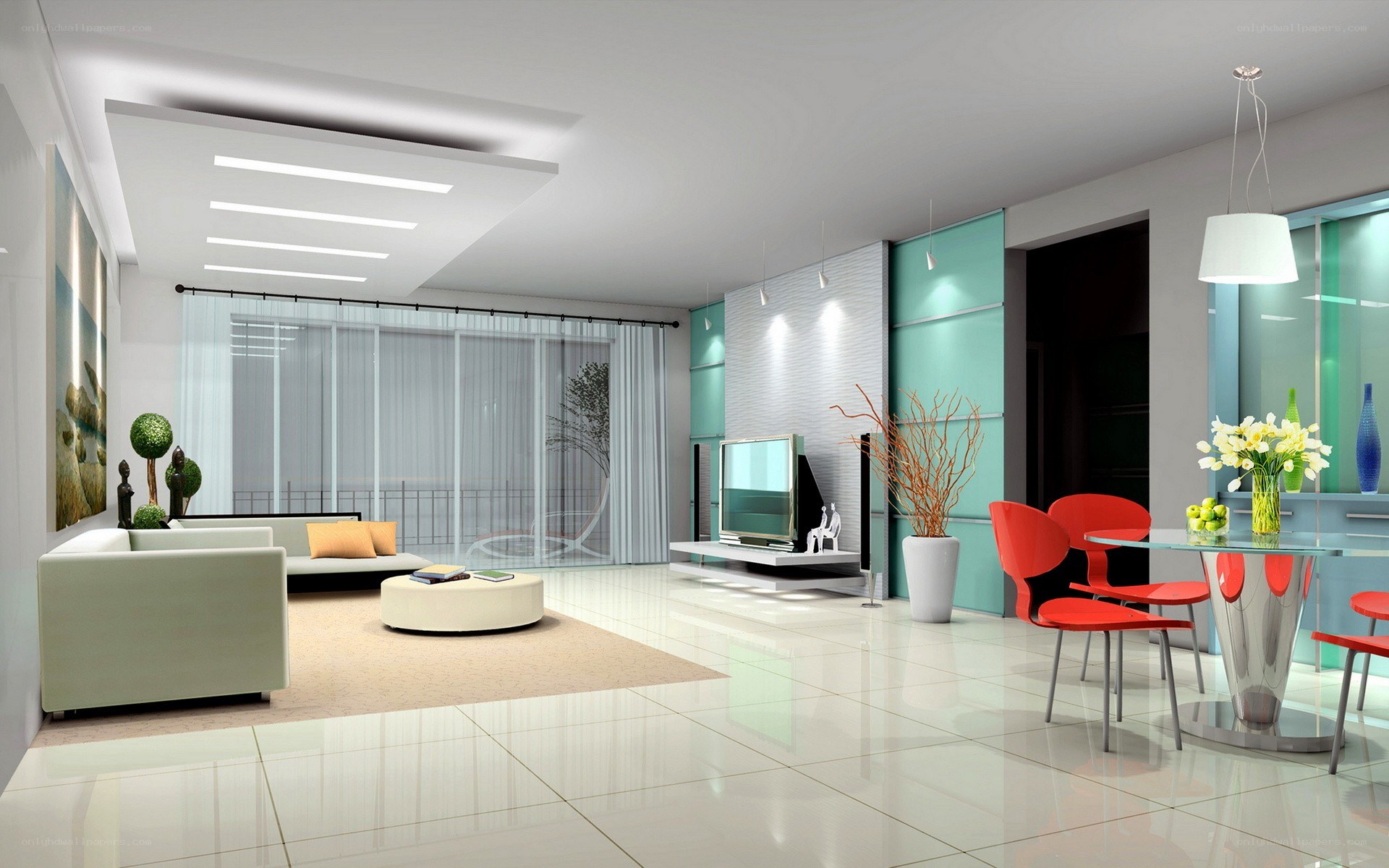 Modern living room interior