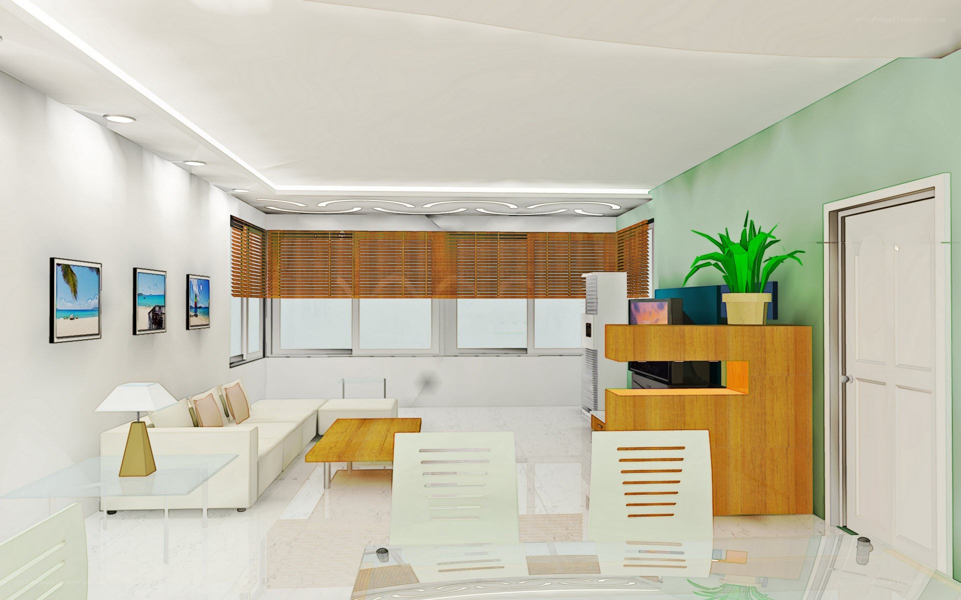 Modern living room interior