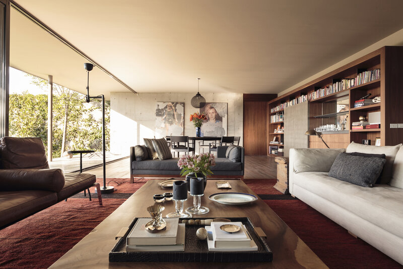 Modern Living Room Interior — Brown, Calm, Afternoon, Photograph
