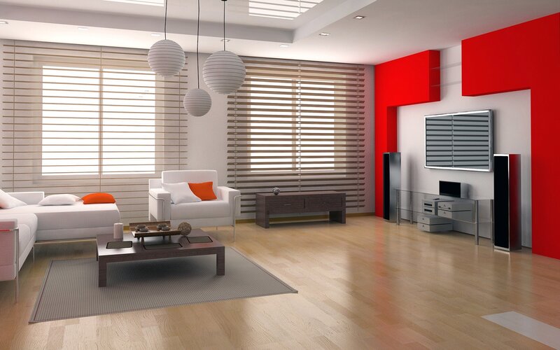 Modern Living Room Interior — White, Clean, 3d Render, Sofa