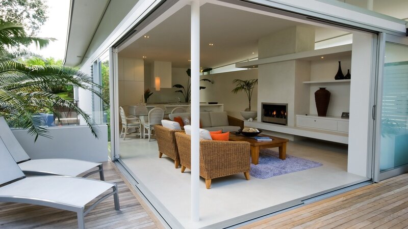 Modern Living Room Interior — White, Serene